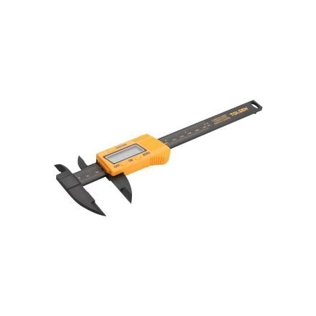 Tolsen Carbon Fiber Digital Caliper Carbon Fiber Composite Construction, Three-Way Measurement 35052